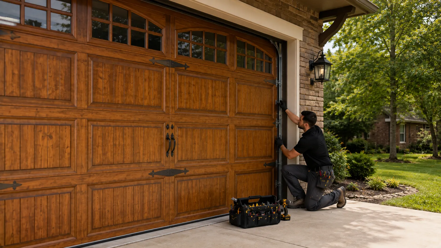 Garage door service in Arvada
